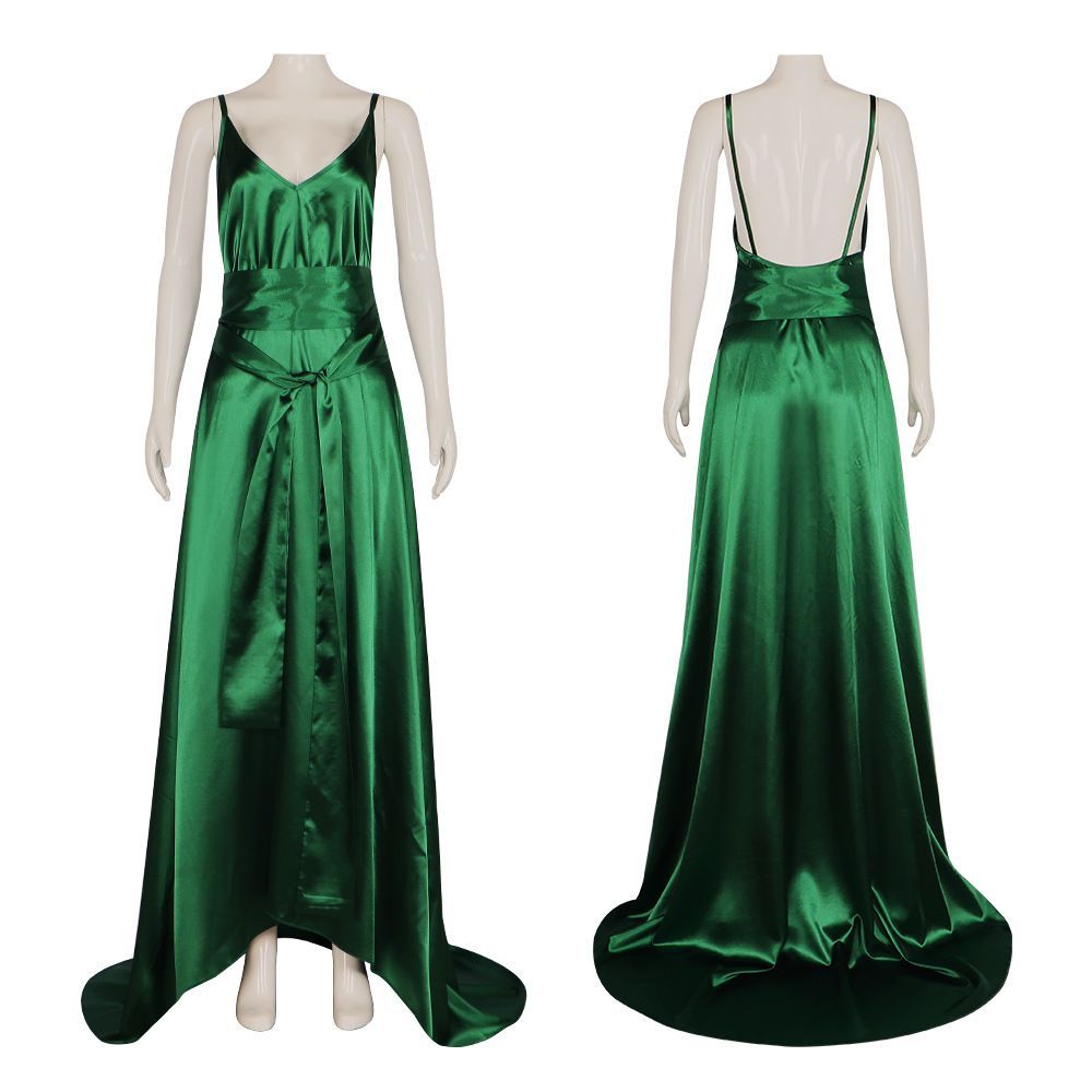 Evening Gown - Gaun Camisole Satin Emerald – Gaun