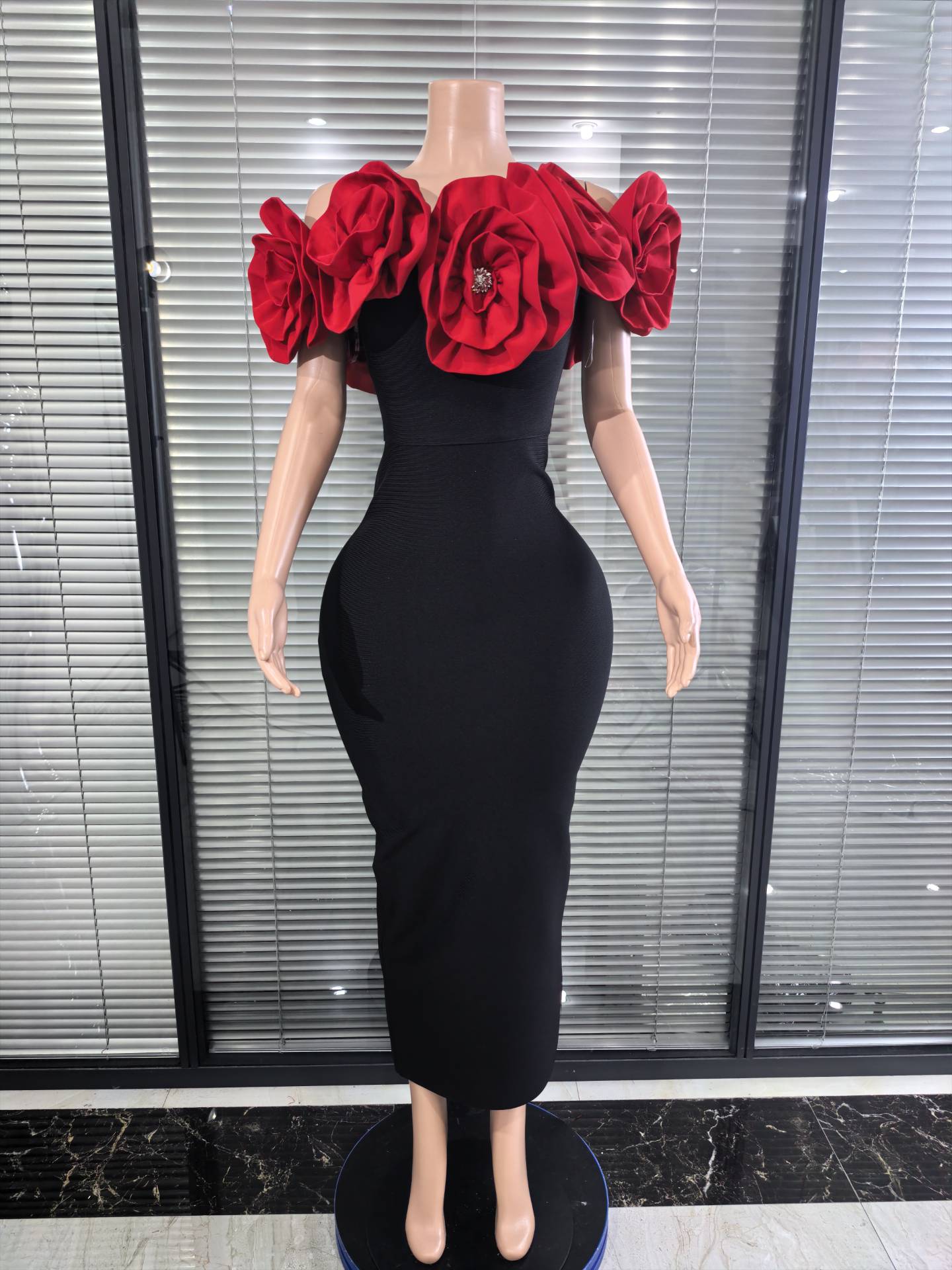 Women'S Red Formal Wear - Gaun pesta koktail elegan warna merah