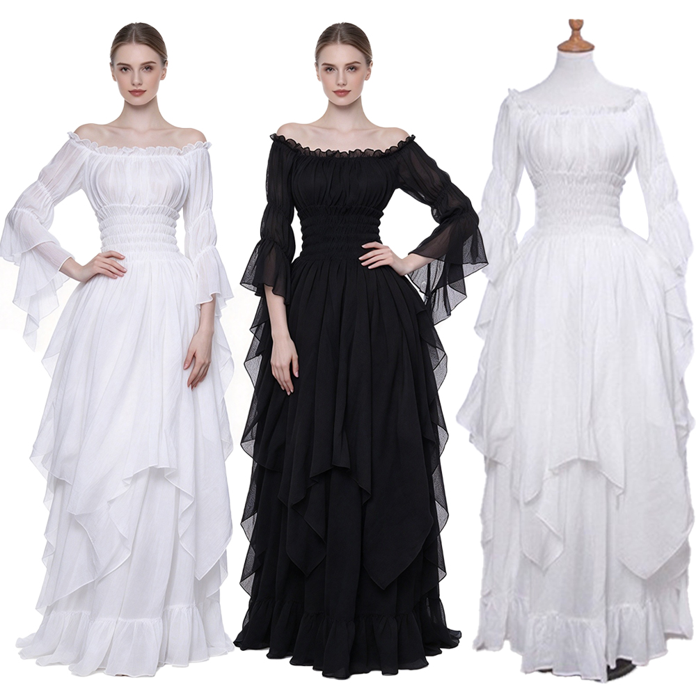 Lace Dress - Gaun Abad Pertengahan, Model Retro dengan