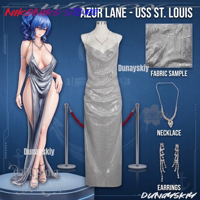 Evening Gown - Gaun Malam Payet USS St. Louis