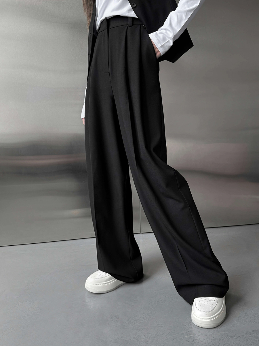 Tailored Trouser Wide - Celana Panjang Wanita Model Lebar, Pinggang