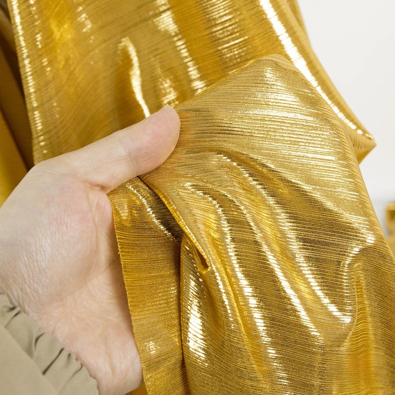 Kain Rajut Bergaris Kuning Kee - Evening Gown ulasan dan harga