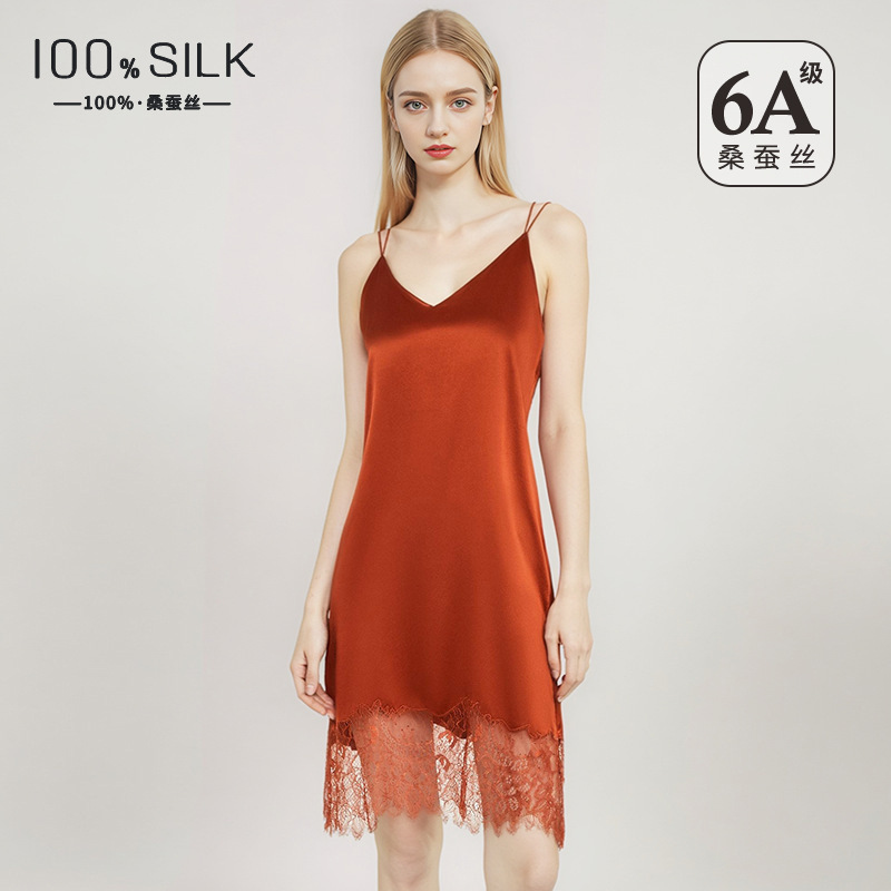 Gaun tidur sutra mulberry 19 M - Lace Dress ulasan dan harga